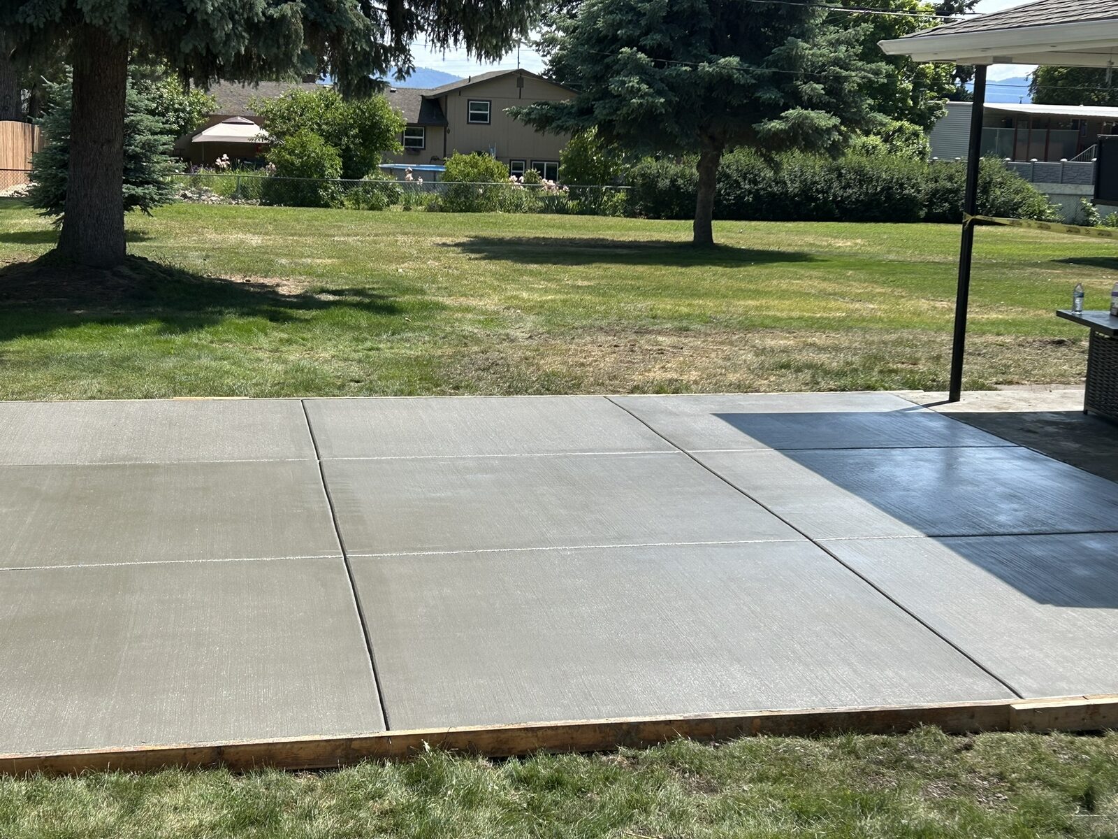 Finished walkway concrete project